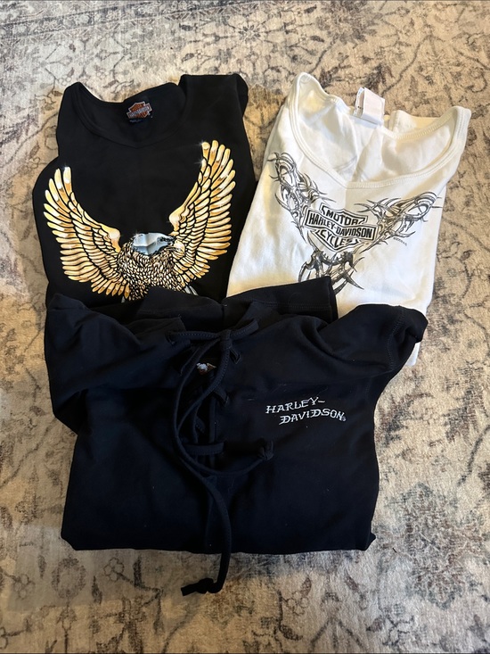Harley-Davidson Tops - Harley-Davidson Women’s Tops. Hoodie and 2 long sleeve tops